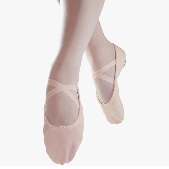 Danzcue Adult Split Sole Canvas Ballet Slipper women’s 11 net - Picture 1 of 9